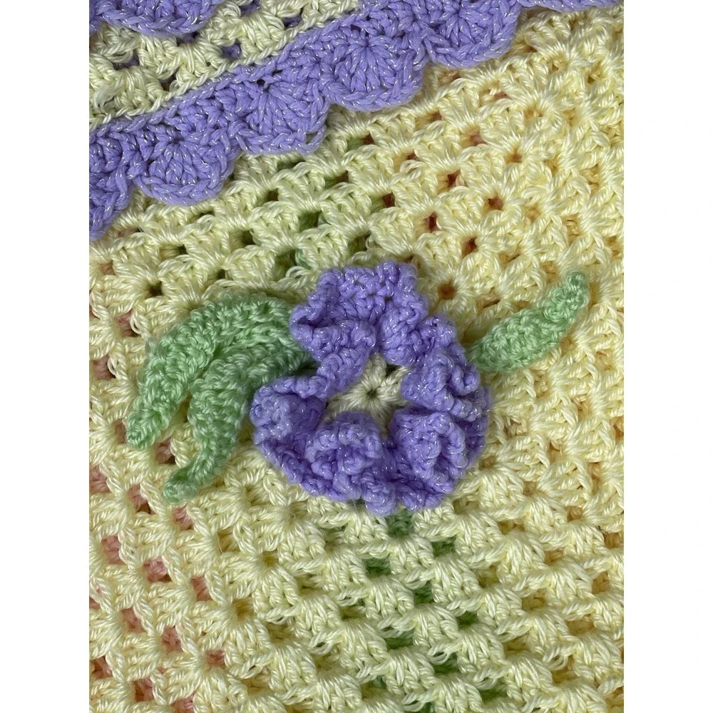 Handmade Crocheted Granny Square‎ 45